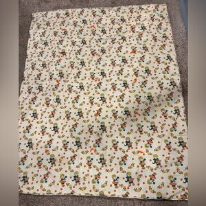 Vintage 70s Handmade Hollie Hobbie Style Baby/Toddler Quilt